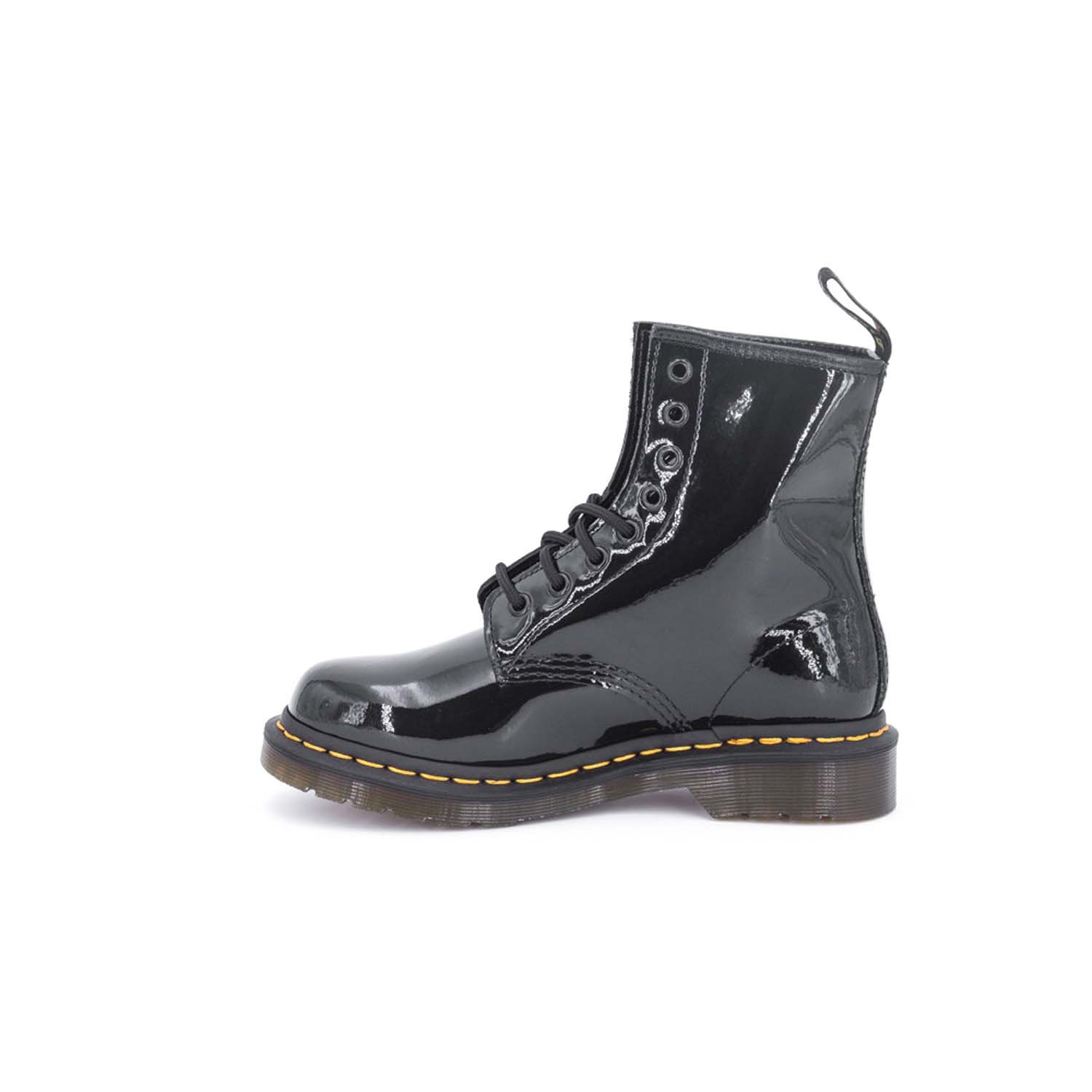 Dr martens hotsell vernice nera